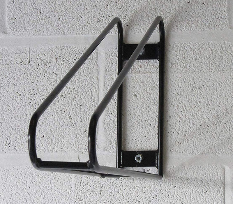 Ocelový vertikální úložný stojan na stěnu trojúhelníkový držák na kolo