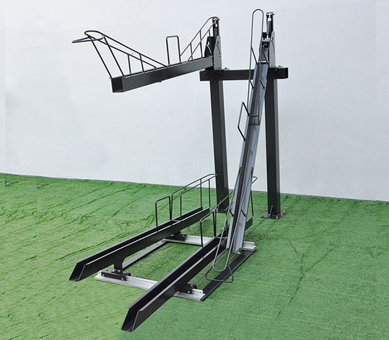 Zakázkový kovový evropský stojan na ukládání kol Double Manufactures