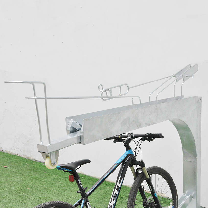Komerční venkovní moderní stojan na vícenásobný stojan na kola z uhlíkové oceli